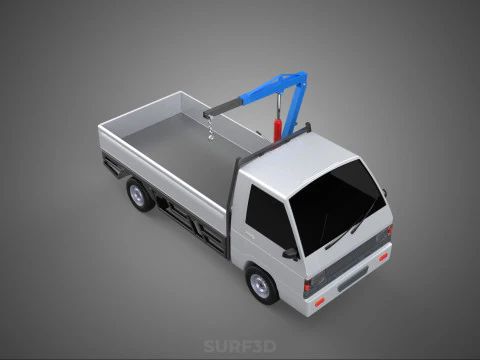 MANUAL HYDRAULIC JACK LIFTING HOIST JIB CRANE HOOK PICKUP TRUCK 3D Model