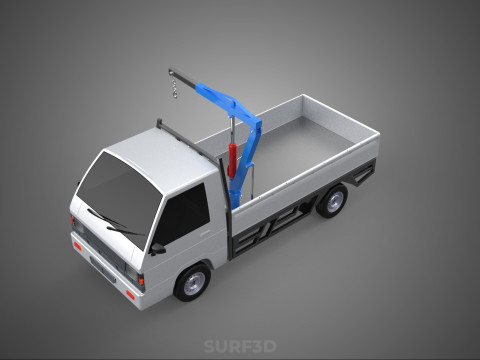 MANUAL HYDRAULIC JACK LIFTING HOIST JIB CRANE HOOK PICKUP TRUCK 3D 模型