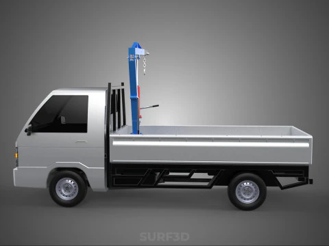 MANUAL HYDRAULIC JACK LIFTING HOIST JIB CRANE HOOK PICKUP TRUCK 3D Model