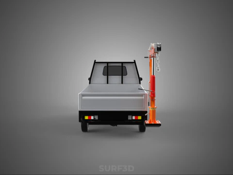 FOLDABLE MOUNTED BED CRANE HOIST LIFTING HAND WINCH PICKUP TRUCK 3D Model