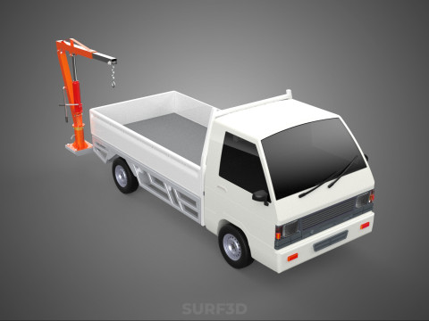 ATTACHED MANUAL HYDRAULIC JACK LIFT HOIST JIB CRANE PICKUP TRUCK Model 3D
