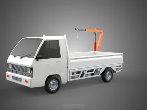 ANEXO MANUAL HIDR&Aacute;ULICO ELEVADOR DE JIB GUINDASTE CAMINH&Atilde;O PICKUP Modelo 3D