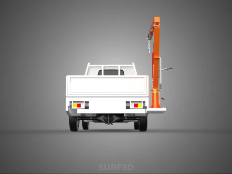 ANEXO MANUAL HIDR&Aacute;ULICO ELEVADOR DE JIB GUINDASTE CAMINH&Atilde;O PICKUP Modelo 3D