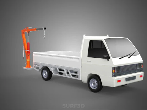 ANEXO MANUAL HIDR&Aacute;ULICO ELEVADOR DE JIB GUINDASTE CAMINH&Atilde;O PICKUP Modelo 3D
