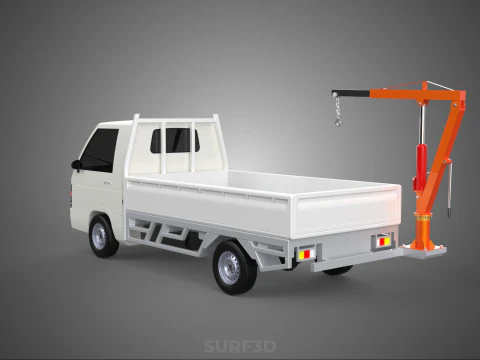 ANEXO MANUAL HIDR&Aacute;ULICO ELEVADOR DE JIB GUINDASTE CAMINH&Atilde;O PICKUP Modelo 3D