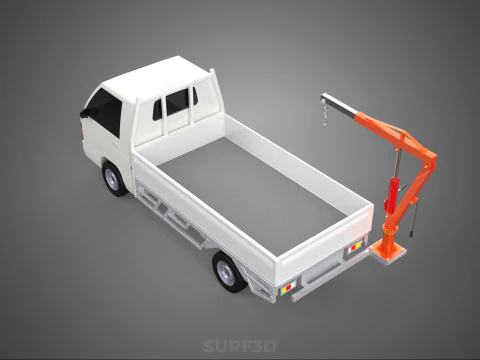 ANEXO MANUAL HIDR&Aacute;ULICO ELEVADOR DE JIB GUINDASTE CAMINH&Atilde;O PICKUP Modelo 3D