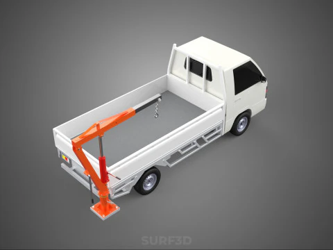 ANEXO MANUAL HIDR&Aacute;ULICO ELEVADOR DE JIB GUINDASTE CAMINH&Atilde;O PICKUP Modelo 3D