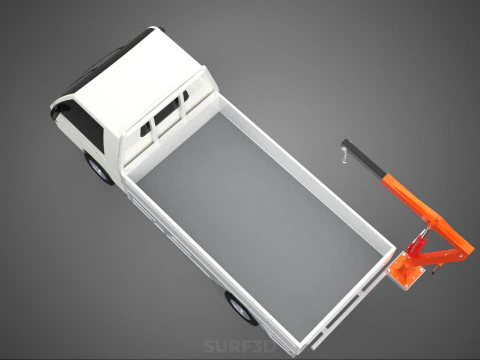 ANEXO MANUAL HIDR&Aacute;ULICO ELEVADOR DE JIB GUINDASTE CAMINH&Atilde;O PICKUP Modelo 3D