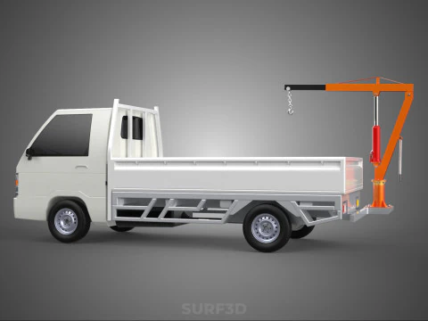 ANEXO MANUAL HIDR&Aacute;ULICO ELEVADOR DE JIB GUINDASTE CAMINH&Atilde;O PICKUP Modelo 3D