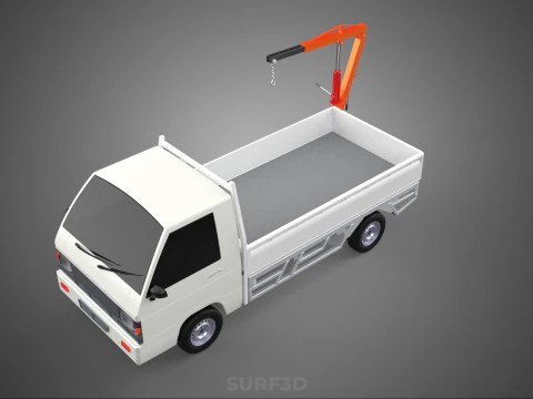ANEXO MANUAL HIDR&Aacute;ULICO ELEVADOR DE JIB GUINDASTE CAMINH&Atilde;O PICKUP Modelo 3D