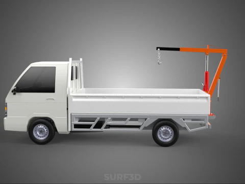 ANEXO MANUAL HIDR&Aacute;ULICO ELEVADOR DE JIB GUINDASTE CAMINH&Atilde;O PICKUP Modelo 3D