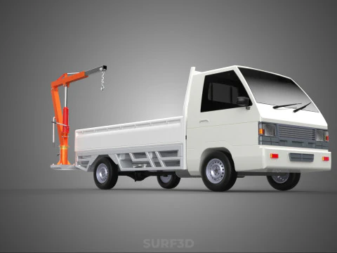 ANEXO MANUAL HIDR&Aacute;ULICO ELEVADOR DE JIB GUINDASTE CAMINH&Atilde;O PICKUP Modelo 3D