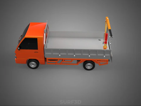 TAILGATE REAR GATE HYDRAULIC JACK LIFT HOIST CRANE PICKUP TRUCK 3D Model