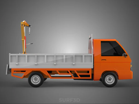 TAILGATE REAR GATE HYDRAULIC JACK LIFT HOIST CRANE PICKUP TRUCK 3D Model