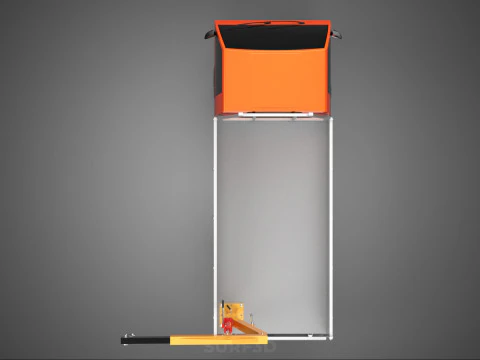 TAILGATE REAR GATE HYDRAULIC JACK LIFT HOIST CRANE PICKUP TRUCK 3D Model