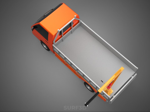 TAILGATE REAR GATE HYDRAULIC JACK LIFT HOIST CRANE PICKUP TRUCK Model 3D
