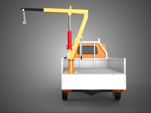 TAILGATE REAR GATE HYDRAULIC JACK LIFT HOIST CRANE PICKUP TRUCK 3D Model