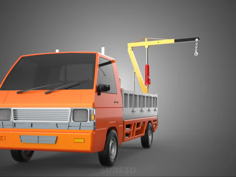 TAILGATE REAR GATE HYDRAULIC JACK LIFT HOIST CRANE PICKUP TRUCK 3D Model