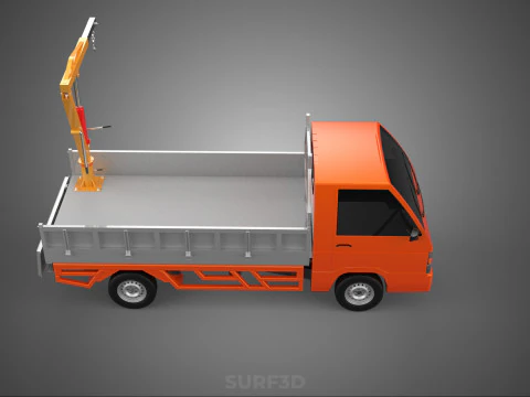 TAILGATE REAR GATE HYDRAULIC JACK LIFT HOIST CRANE PICKUP TRUCK 3D Model