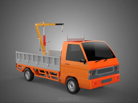 TAILGATE REAR GATE HYDRAULIC JACK LIFT HOIST CRANE PICKUP TRUCK 3D Model
