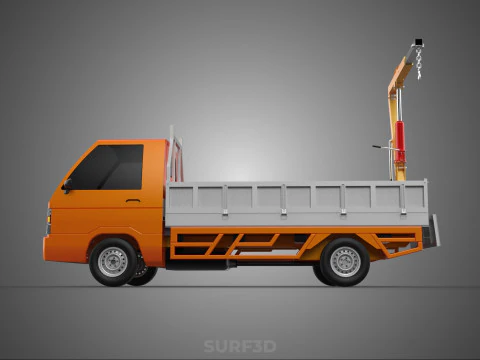 TAILGATE REAR GATE HYDRAULIC JACK LIFT HOIST CRANE PICKUP TRUCK 3D Model