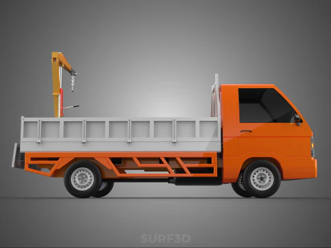 TAILGATE REAR GATE HYDRAULIC JACK LIFT HOIST CRANE PICKUP TRUCK 3D Model