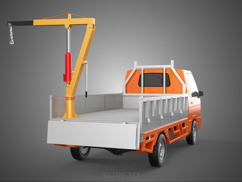 TAILGATE REAR GATE HYDRAULIC JACK LIFT HOIST CRANE PICKUP TRUCK Model 3D