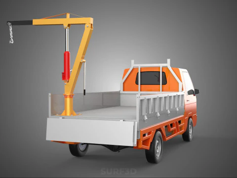 TAILGATE REAR GATE HYDRAULIC JACK LIFT HOIST CRANE PICKUP TRUCK 3D Model
