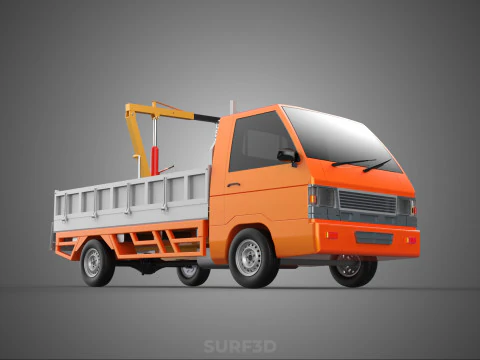 TAILGATE REAR GATE HYDRAULIC JACK LIFT HOIST CRANE PICKUP TRUCK 3D Model