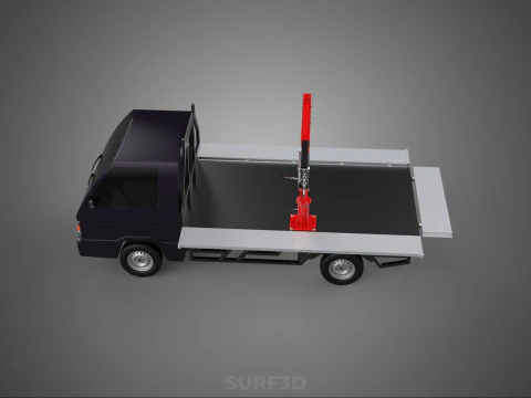 3 WAY WIDE DECK HYDRAULIC LIFTER JIB CRANE DROPSIDE PICKUP TRUCK 3D Model