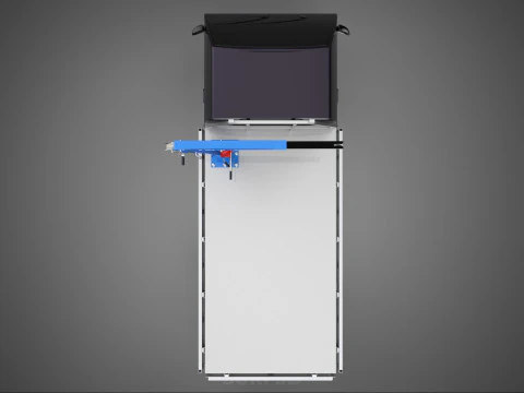 WIDE DECK JIB CRANE LIFT HOIST MANUAL WINCH HOOK TRUCK PICKUP 3D Model