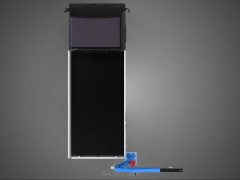 FOLDABLE MOUNTED BED CRANE HOIST LIFTING HAND WINCH TRUCK PICKUP 3D Model