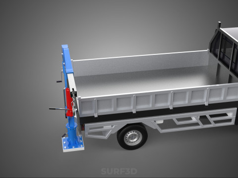 FOLDABLE MOUNTED BED CRANE HOIST LIFTING HAND WINCH TRUCK PICKUP 3Dモデル