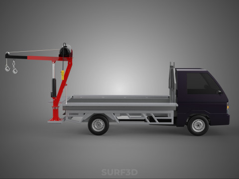3 WAY WIDE DECK CRANE HOIST REMOTE ELECTRIC WINCH PICKUP TRUCK Model 3D