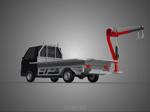 3 WAY WIDE DECK CRANE HOIST REMOTE ELECTRIC WINCH PICKUP TRUCK Model 3D