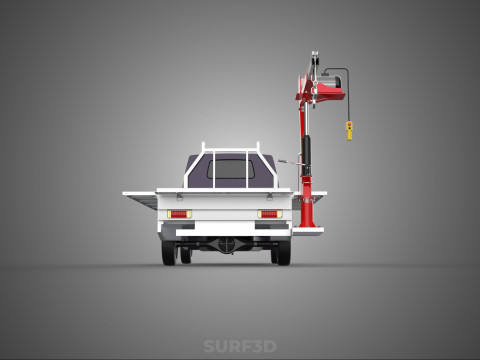 3 WAY WIDE DECK CRANE HOIST REMOTE ELECTRIC WINCH PICKUP TRUCK Model 3D
