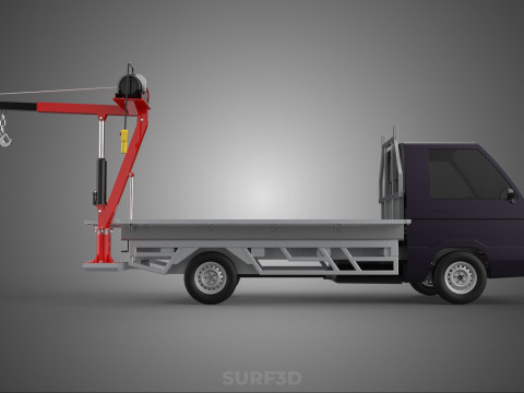 3 WAY WIDE DECK CRANE HOIST REMOTE ELECTRIC WINCH PICKUP TRUCK Model 3D
