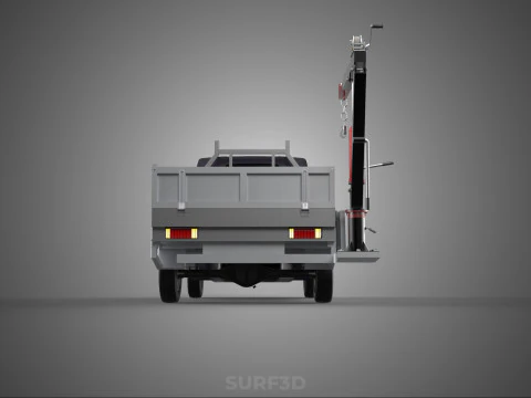 BED DROP SIDE GATE DOOR JIB CRANE LIFT HOIST WINCH PICKUP TRUCK 3D Model
