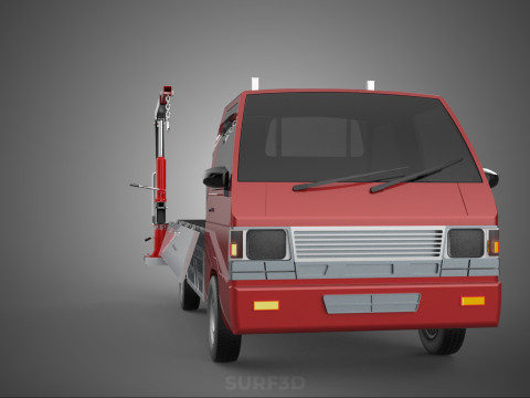 ATTACHMENT HYDRAULIC LIFT JIB CRANE WINCH WIDE DECK PICKUP TRUCK Model 3D
