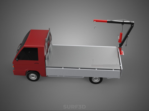 ATTACHMENT HYDRAULIC LIFT JIB CRANE WINCH WIDE DECK PICKUP TRUCK Model 3D
