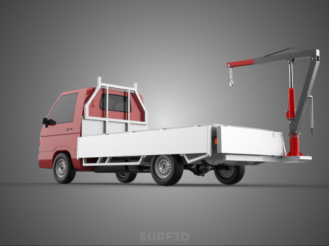 ATTACHMENT HYDRAULIC LIFT JIB CRANE WINCH WIDE DECK PICKUP TRUCK Model 3D