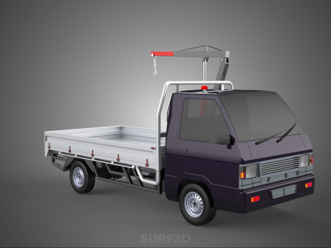 SWIVEL JIB CRANE WINCH HOIST FLATBED TRUCK PICKUP TRAILER HAUL 3Dモデル