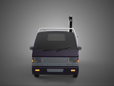 SWIVEL JIB CRANE WINCH HOIST FLATBED TRUCK PICKUP TRAILER HAUL 3Dモデル