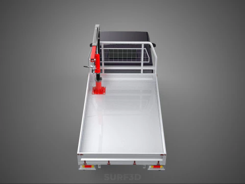 SWIVEL JIB CRANE WINCH HOIST FLATBED TRUCK PICKUP TRAILER HAUL 3D Model