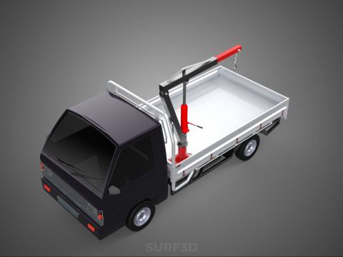 SWIVEL JIB CRANE WINCH HOIST FLATBED TRUCK PICKUP TRAILER HAUL 3Dモデル