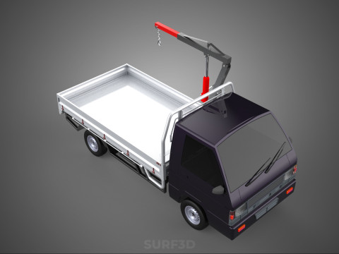 SWIVEL JIB CRANE WINCH HOIST FLATBED TRUCK PICKUP TRAILER HAUL 3Dモデル
