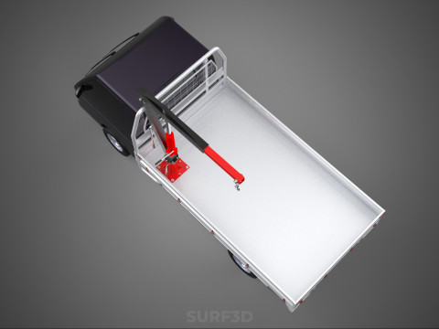 SWIVEL JIB CRANE WINCH HOIST FLATBED TRUCK PICKUP TRAILER HAUL 3Dモデル
