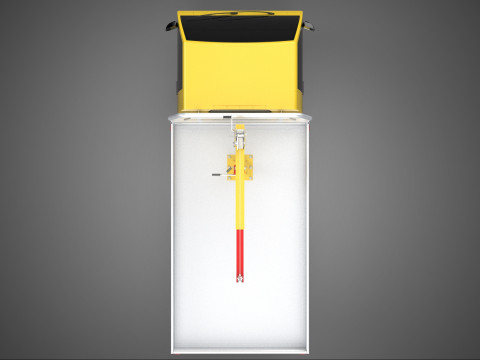 ARM FOLDING HYDRAULIC JIB CRANE MANUAL HAND WINCH TRUCK PICKUP 3D 모델