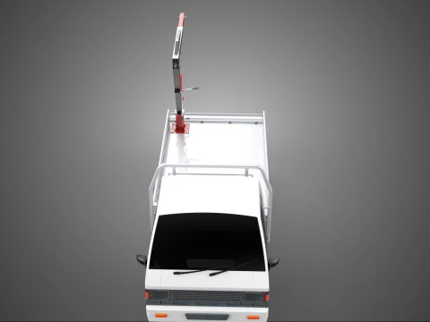 PICKUP TRUCK TAILGATE REAR GATE HYDRAULIC JACK LIFT HOIST CRANE 3D Model