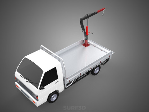 PICKUP TRUCK TAILGATE REAR GATE HYDRAULIC JACK LIFT HOIST CRANE 3D Model